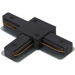 Т-образный соединитель для накладных однофазных шинопроводов Crystal Lux CLT 0.211 08 BL