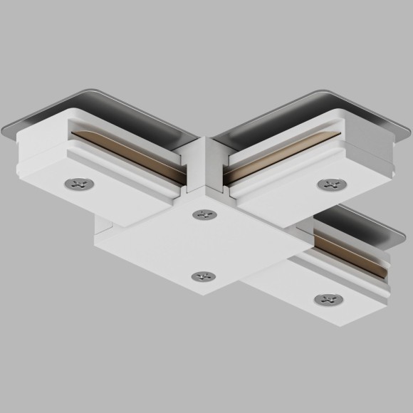Т-образный соединитель для накладных однофазных шинопроводов Denkirs TR1103-WH