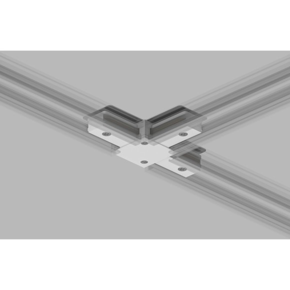 Т-образный соединитель для накладных однофазных шинопроводов Denkirs TR1103-WH