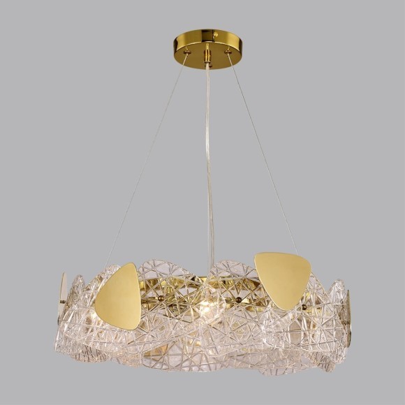 6582/6 NEOCLASSI LN24 золотой/прозрачный, золотой металл/стекло, металл Люстра подвесная E14 6*40W 220V QUEENY