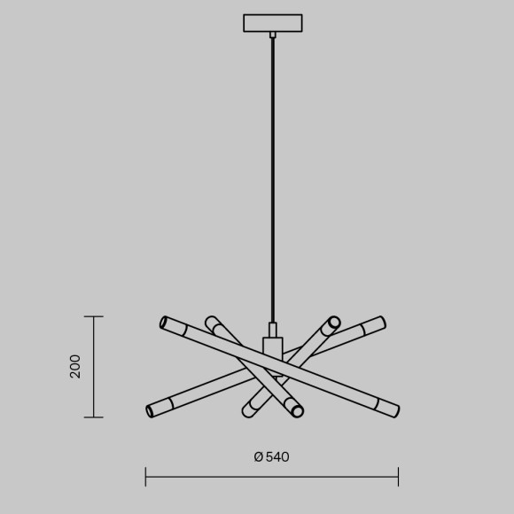 Подвесной светильник Freya FR6130PL-L24B Подвесной светильник Freya FR6130PL-L24B