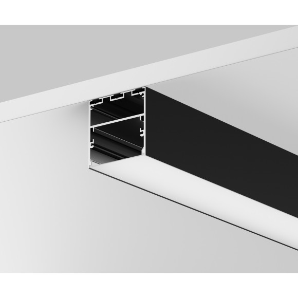 Алюминиевый профиль накладной-подвесной 50x50 (Черный, 2 м), ALM-5050T-B-2M 633008