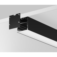 Алюминиевый профиль накладной-подвесной 50x50 (Черный, 2 м), ALM-5050T-B-2M 633008