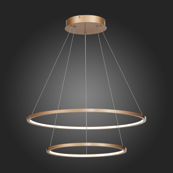 ST603.243.56 Светильник подвесной ST-Luce Золотистый/Белый LED 1*56W 4000K Подвесные светильники ST603.243.56 Светильник подвесной ST-Luce Золотистый/Белый LED 1*56W 4000K Подвесные светильники