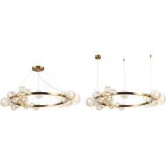 SL1165.303.24 Светильник подвесной ST-Luce Бронза/Коньячный G4 24*5W NECTON SL1165.303.24 Светильник подвесной ST-Luce Бронза/Коньячный G4 24*5W NECTON