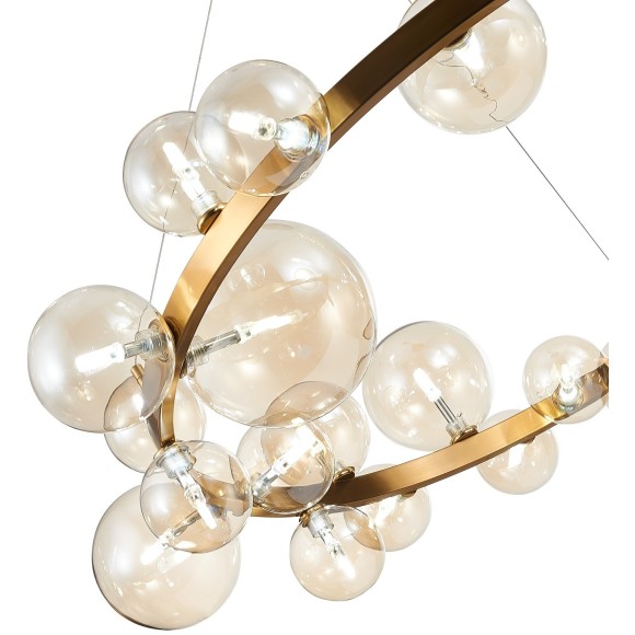 SL1165.303.24 Светильник подвесной ST-Luce Бронза/Коньячный G4 24*5W NECTON SL1165.303.24 Светильник подвесной ST-Luce Бронза/Коньячный G4 24*5W NECTON