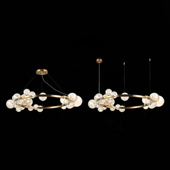 SL1165.303.24 Светильник подвесной ST-Luce Бронза/Коньячный G4 24*5W NECTON SL1165.303.24 Светильник подвесной ST-Luce Бронза/Коньячный G4 24*5W NECTON