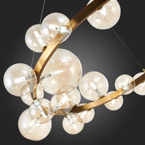 SL1165.303.24 Светильник подвесной ST-Luce Бронза/Коньячный G4 24*5W NECTON SL1165.303.24 Светильник подвесной ST-Luce Бронза/Коньячный G4 24*5W NECTON