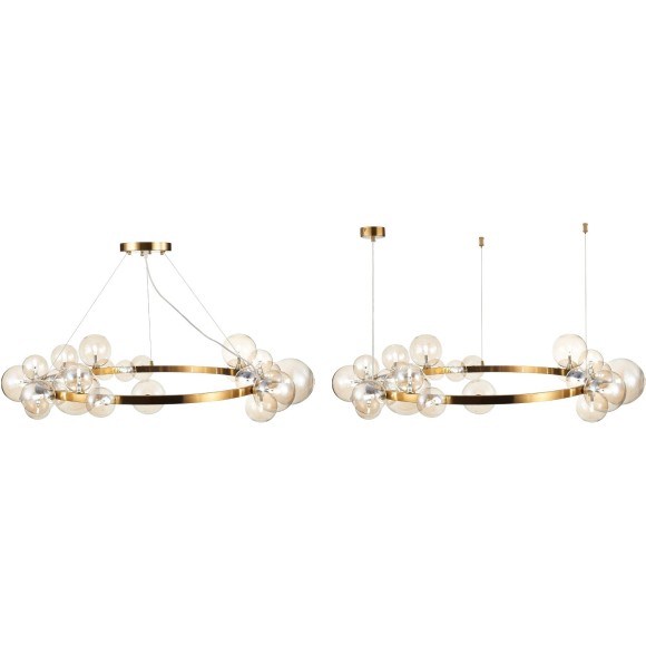 SL1165.303.24 Светильник подвесной ST-Luce Бронза/Коньячный G4 24*5W NECTON SL1165.303.24 Светильник подвесной ST-Luce Бронза/Коньячный G4 24*5W NECTON