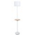 Торшер со столиком Arte Lamp A4056PN-1WH COMBO под лампу 1xE27 60W