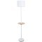 Торшер со столиком Arte Lamp A4056PN-1WH COMBO под лампу 1xE27 60W