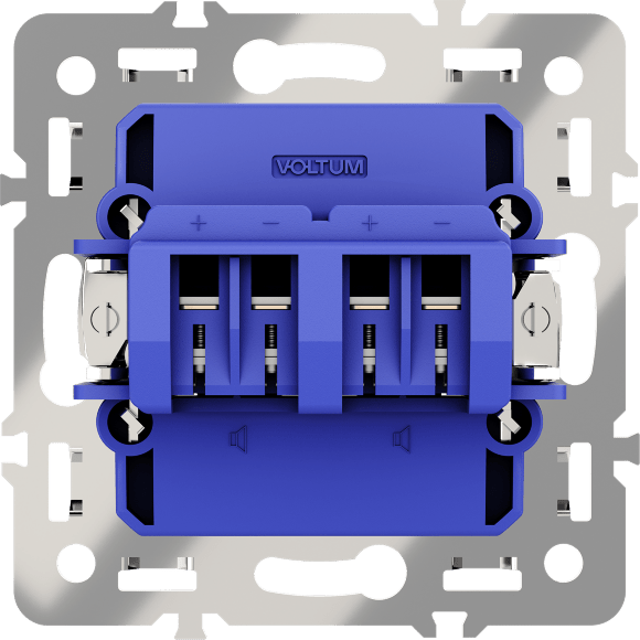 VLS110308 Рамка стеклянная для электрических изделий VOLTUM серии S70 на 3 поста черного цвета из стекла
