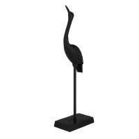 427822 TANTANGAN Фигурка птицы декоративная L180, B100, H620, алюминий, дерево, черный