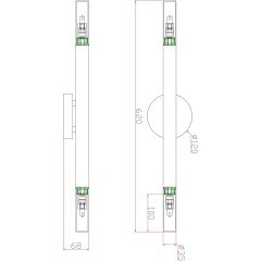 Настенный светильник (бра) Freya FR6109WL-02G