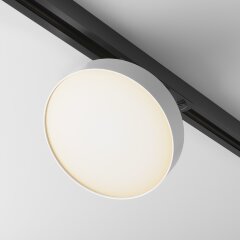 Однофазный двужильный светодиодный трековый светильник Maytoni Unity TR043-1-12W3K-W Zon 3000К 840Лм CRI85+ 110° 12Вт