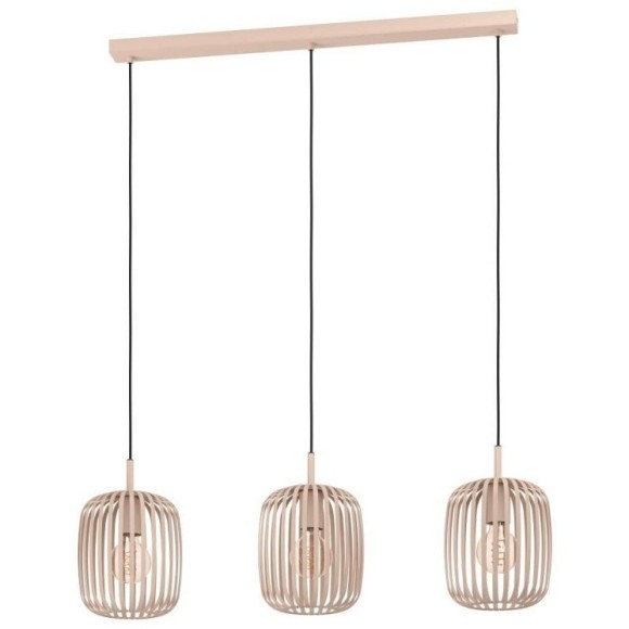 900497 Подвесной потолочный светильник ROMAZZINA, 3x40W, E27, L900, B200, H1100, сталь, песчаный