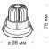 Встраиваемый светильник Maytoni DL031-2-L12W Yin светодиодный LED 12W