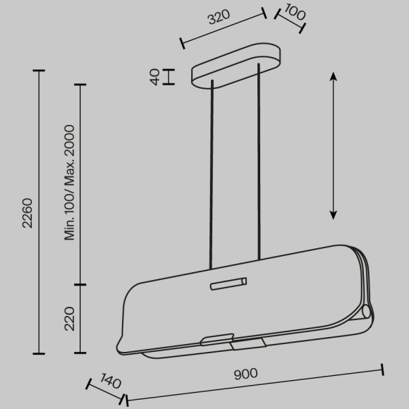 Подвесной светильник Maytoni Optimista  MOD408PL-L12B3K