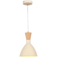SLE1256-503-01 Светильник подвесной Бежевый/Бежевый, Светлое дерево, Золотистый E14 1*40W VISTA