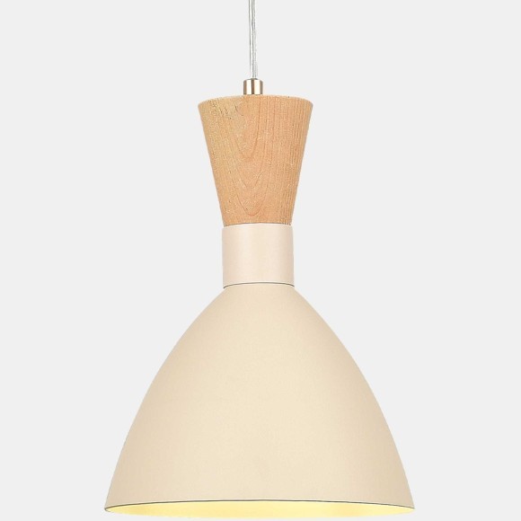 SLE1256-503-01 Светильник подвесной Бежевый/Бежевый, Светлое дерево, Золотистый E14 1*40W VISTA