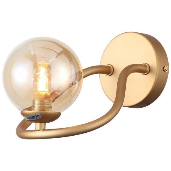 SL1502.201.01 Светильник настенный ST-Luce Золотистый/Янтарный G9 1*5W LEGATEZZA