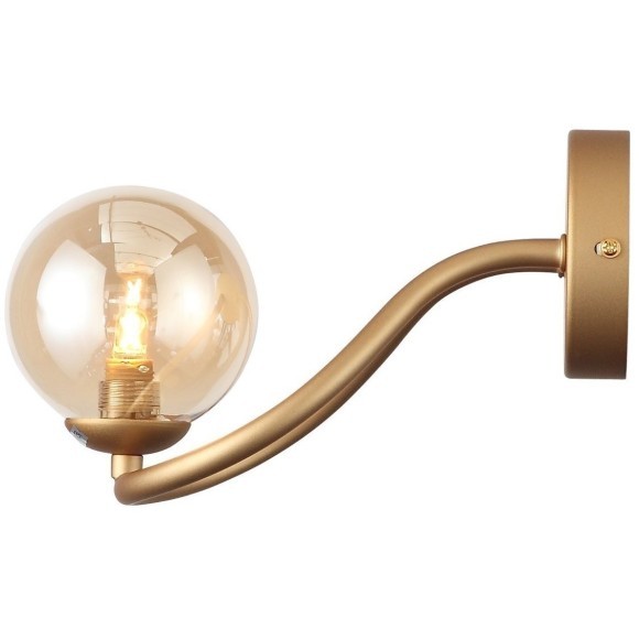 SL1502.201.01 Светильник настенный ST-Luce Золотистый/Янтарный G9 1*5W LEGATEZZA