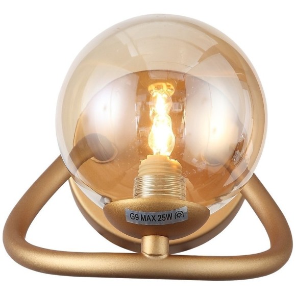 SL1502.201.01 Светильник настенный ST-Luce Золотистый/Янтарный G9 1*5W LEGATEZZA