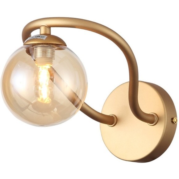 SL1502.201.01 Светильник настенный ST-Luce Золотистый/Янтарный G9 1*5W LEGATEZZA