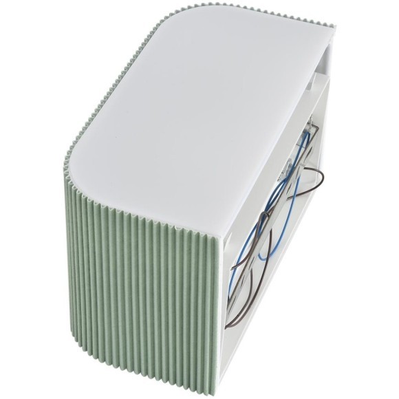 8326/2W Настенный светильник шириной 20см с текстильным зеленым плафоном под лампы E14 2*40W 220V Lumion GOFERA