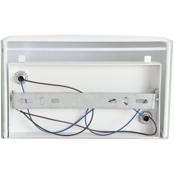 8326/2W Настенный светильник шириной 20см с текстильным зеленым плафоном под лампы E14 2*40W 220V Lumion GOFERA