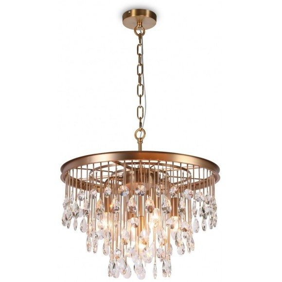 Подвесная люстра хрустальная Linn MOD091PL-05G