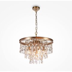 Подвесная люстра хрустальная Linn MOD091PL-05G