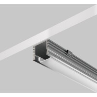 Maytoni ALM-005-S-2M 631012 Алюминиевый накладной 2м профиль, размер 2000x16x12мм, для лент шириной до 10мм, ширина световой линии 11мм, торцевые заглушки, крепления и рассеиватель в комплекте