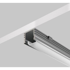 Maytoni ALM-005-S-2M 631012 Алюминиевый накладной 2м профиль, размер 2000x16x12мм, для лент шириной до 10мм, ширина световой линии 11мм, торцевые заглушки, крепления и рассеиватель в комплекте