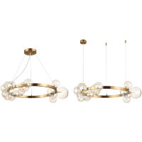 SL1165.303.15 Светильник подвесной ST-Luce Бронза/Коньячный G4 15*5W NECTON