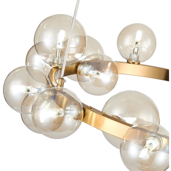 SL1165.303.15 Светильник подвесной ST-Luce Бронза/Коньячный G4 15*5W NECTON SL1165.303.15 Светильник подвесной ST-Luce Бронза/Коньячный G4 15*5W NECTON