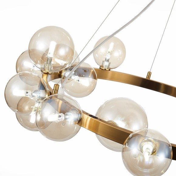 SL1165.303.15 Светильник подвесной ST-Luce Бронза/Коньячный G4 15*5W NECTON SL1165.303.15 Светильник подвесной ST-Luce Бронза/Коньячный G4 15*5W NECTON