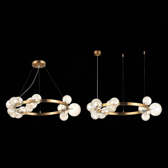 SL1165.303.15 Светильник подвесной ST-Luce Бронза/Коньячный G4 15*5W NECTON SL1165.303.15 Светильник подвесной ST-Luce Бронза/Коньячный G4 15*5W NECTON