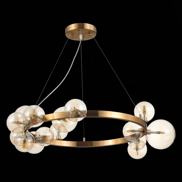 SL1165.303.15 Светильник подвесной ST-Luce Бронза/Коньячный G4 15*5W NECTON SL1165.303.15 Светильник подвесной ST-Luce Бронза/Коньячный G4 15*5W NECTON