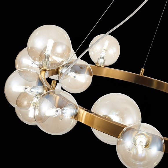 SL1165.303.15 Светильник подвесной ST-Luce Бронза/Коньячный G4 15*5W NECTON SL1165.303.15 Светильник подвесной ST-Luce Бронза/Коньячный G4 15*5W NECTON