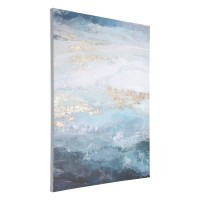 423152 ALAMINOS Картина настенная неоклассика дерево полиэстер синий белый золотой L900 H1200