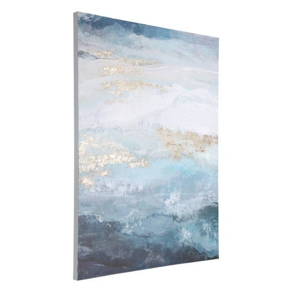 423152 ALAMINOS Картина настенная неоклассика дерево полиэстер синий белый золотой L900 H1200