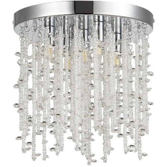 SLE103302-05 Светильник потолочный Хром/Прозрачный G9 5*3W LUCCHIO