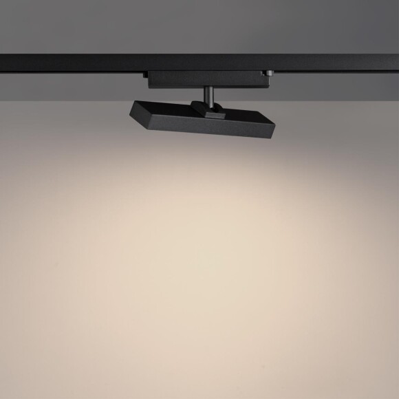 Novotech STRATUS 359771 Черный однофазный двужильный трековый светодиодный светильник, линейный 20см, поворотный, CCT перекл. цветовой температуры, LED 12Вт 797Лм 2700;3200;4000К CRI90 105° IP20 220В, коэф. пульсации < 1%