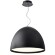 Favourite Halva 4812-6P Современный подвесной светодиодный светильник в стиле минимализм, черный матовый плафон полусфера диаметром 60 см, матовый акриловый рассеиватель, LED 50Вт 3000K 4191Лм CRI90 120° IP20 220В