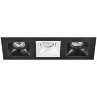 Встраиваемый светильник Lightstar D537070607 Domino под лампы 3xGU5.3 150W