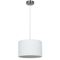 Arte Lamp CHARLIE A5071SP-1SS Подвесной светильник с плафоном из искусственной шерсти и основанием из натурального дерева, диаметр плафона 35см, общая макс. высота 105см, лампа Е27 1шт макс 40Вт 220В