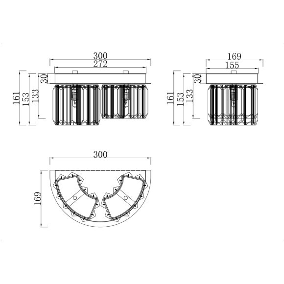 Настенный светильник (бра) Maytoni MOD083WL-02CH