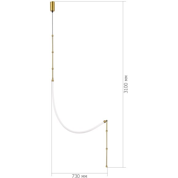 SL6132.301.20 Светильник настенно-потолочный ST-Luce Латунь/Белый LED 1*20W 3000K STRAP SL6132.301.20 Светильник настенно-потолочный ST-Luce Латунь/Белый LED 1*20W 3000K STRAP
