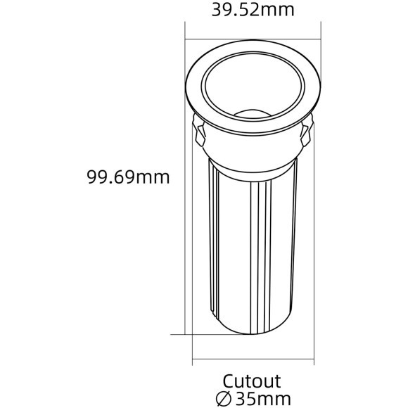 4787-1C Встраиваемый светодиодный светильник с доп. рамкой под штукатурку, черный, 6Вт 240Лм 3000;4000;6000K CRI90+ 15° IP20